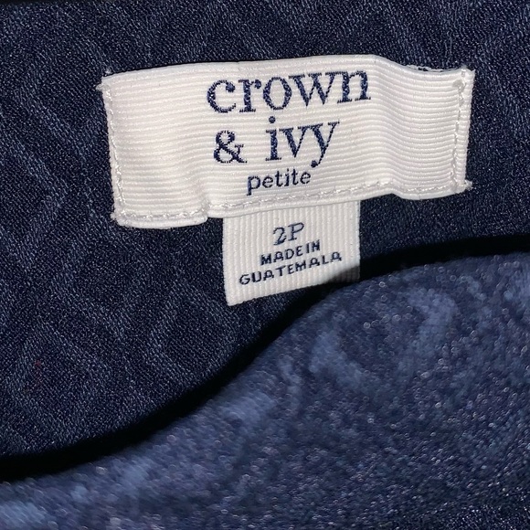 Crown & Ivy Millennium Ankle Pant, Petite - Picture 2 of 5